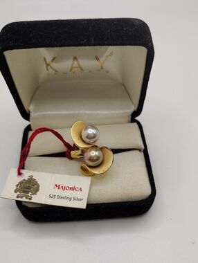 Majorica 925 Pearl Ring
